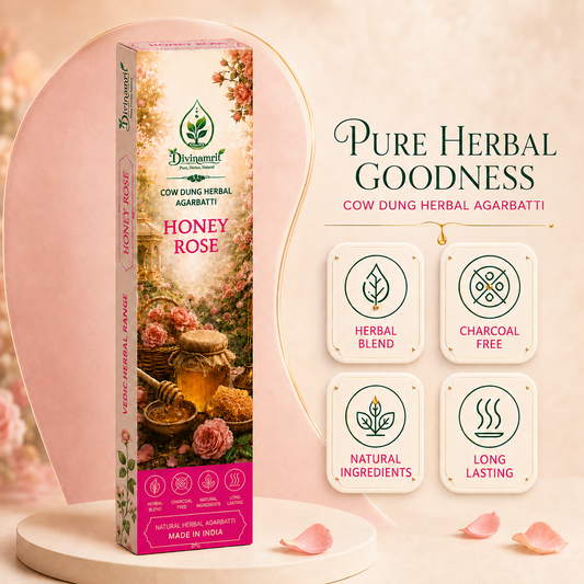 Honey Rose - Cow Dung Herbal Agarbatti