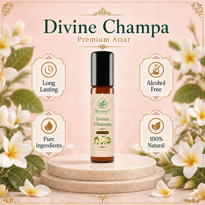 Divine Champa Attar – Long-Lasting Floral Fragrance
