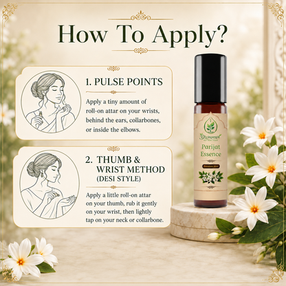 Parijat Essence Attar – Delicate Floral Fragrance