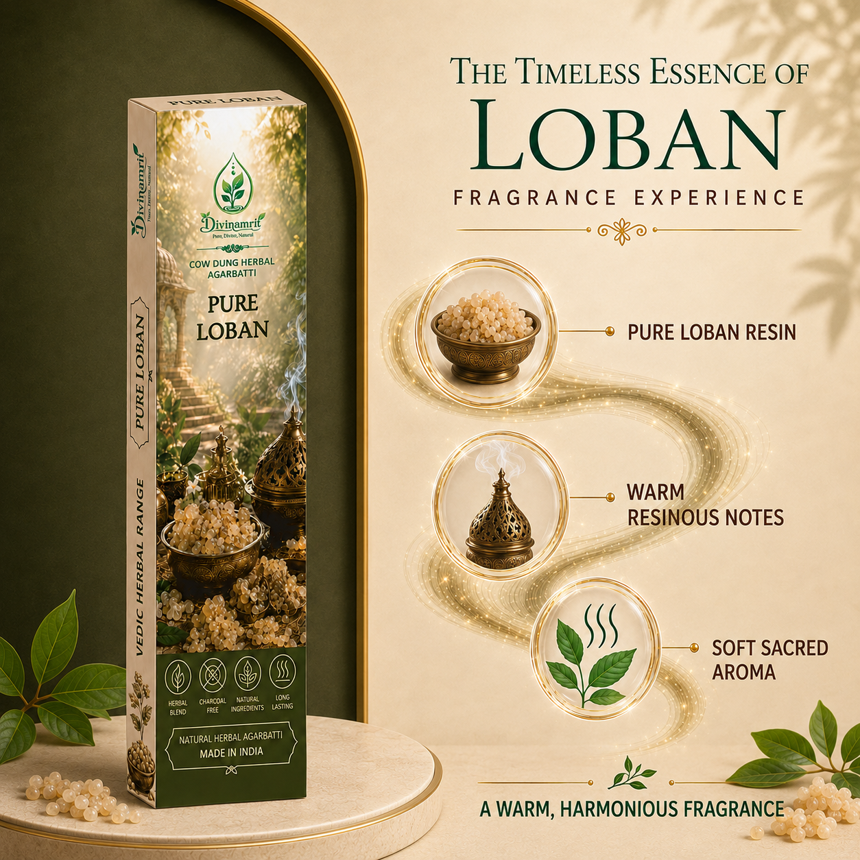 Pure Loban - Cow Dung Herbal Agarbatti