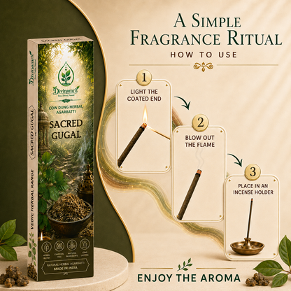 Sacred Gugal - Cow Dung Herbal Agarbatti
