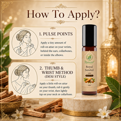 Royal Sandal Attar – Rich Sandalwood Fragrance