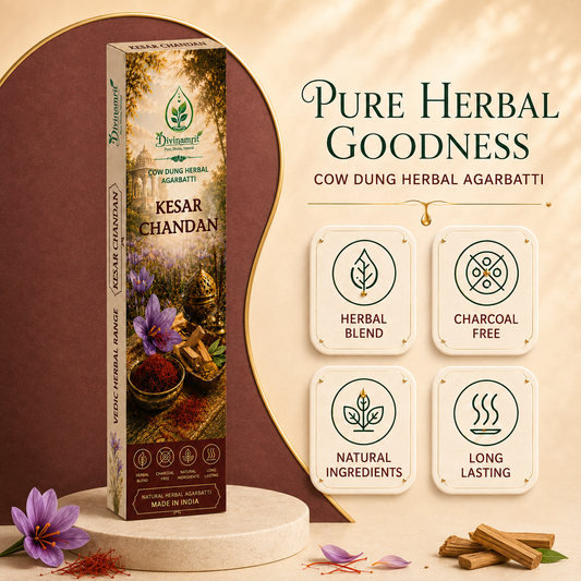 Kesar Chandan - Cow Dung Herbal Agarbatti