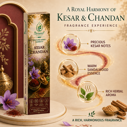 Kesar Chandan - Cow Dung Herbal Agarbatti