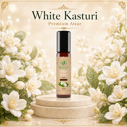White Kasturi Attar – Soft Musky Fragrance
