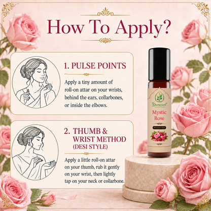 Mystic Rose Attar – Rich & Long-Lasting Floral Fragrance