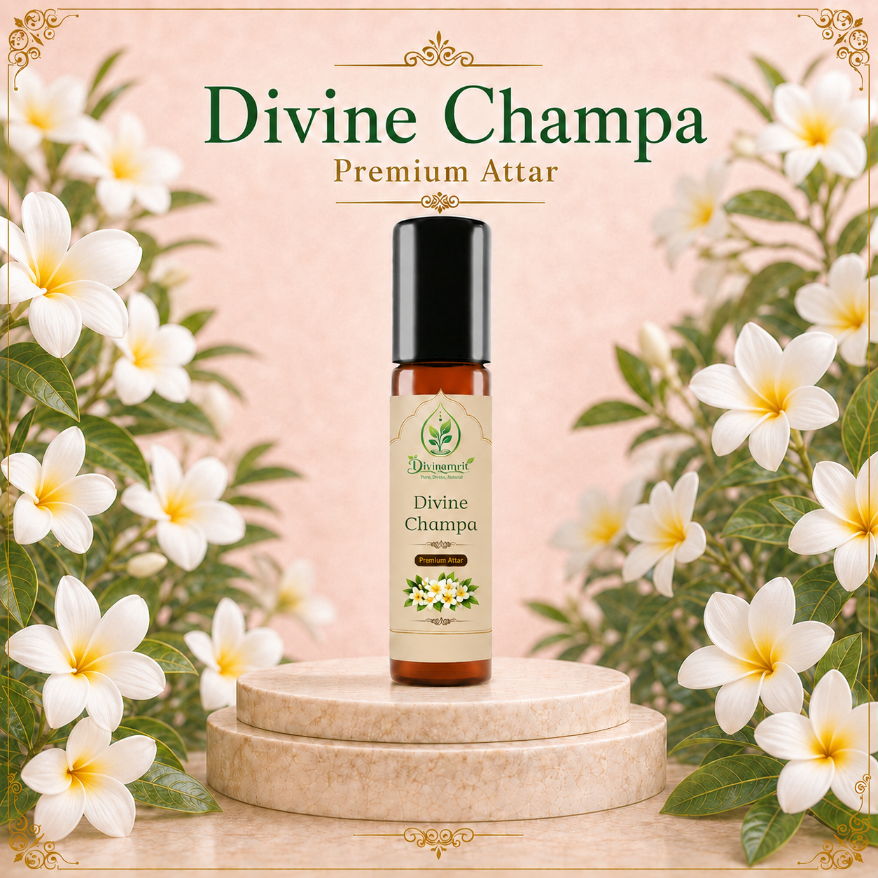 Divine Champa Attar – Long-Lasting Floral Fragrance