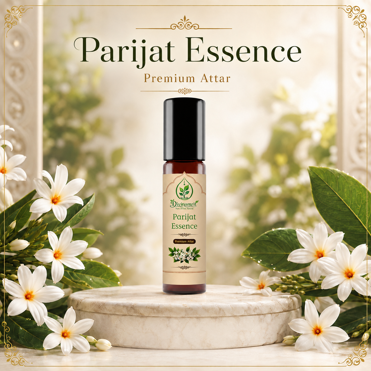 Parijat Essence Attar – Delicate Floral Fragrance